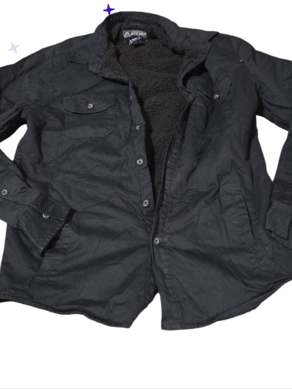 American Rag Men's Black Utility Jacket med